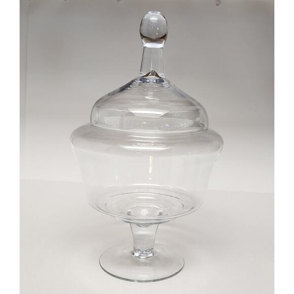 CC HOME Other - CC HOME FUNISHINGS Glass 8.5"Dx14.5" clear Jar W/Lid